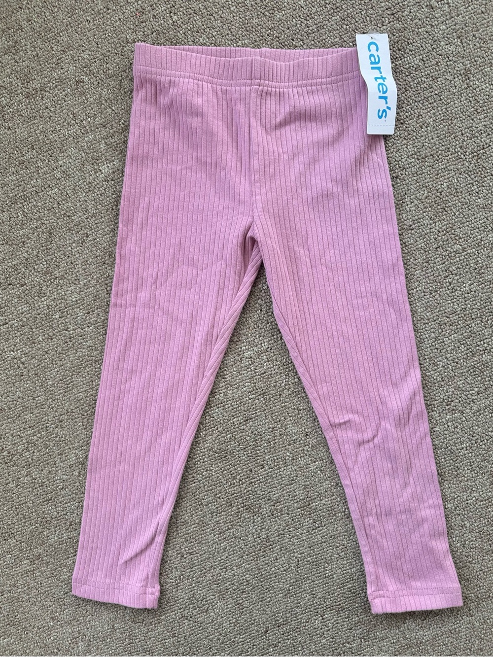 Carter's Ribbed Light Pink Girls' Leggings